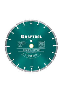 Диск алмазный отрезной по бетону и камню KRAFTOOL LASER-BETON (350х25.4 мм) 36686-350