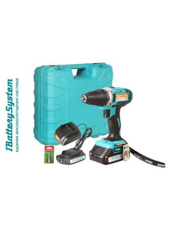 Аккумуляторная дрель Sturm 20 В, 1BatterySystem, 2 акк., 2,0 Ач, кейс CD3620