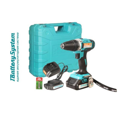 Аккумуляторная дрель Sturm 20 В, 1BatterySystem, 2 акк., 2,0 Ач, кейс CD3620