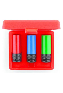 Набор шестигранных торцевых головок 3 предмета, 17-21 мм, 1/2DR IZELTAS 1113009003