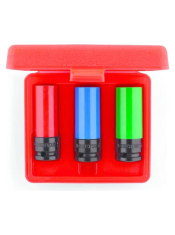 Набор шестигранных торцевых головок 3 предмета, 17-21 мм, 1/2DR IZELTAS 1113009003