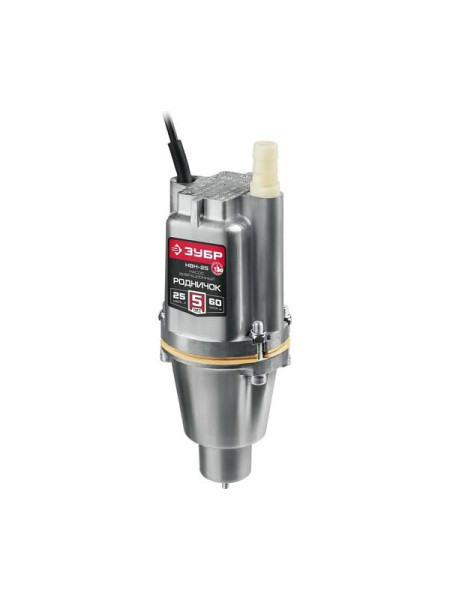Вибрационный насос с нижним забором воды Зубр Родничок-Н кабель 25 м НВН-25