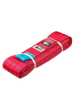 Текстильный петлевой строп Зубр СТП-5/6, красный, г/п 5 т, длина 6 м 43555-5-6