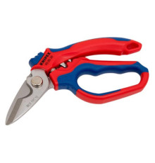 Ножницы электрика KNIPEX угловые, обжим концевых гильз: 0.5–6 мм и 10–25 мм, 160 мм, нержавеющие, 2-компонентные ручки, SB KN-950520SB