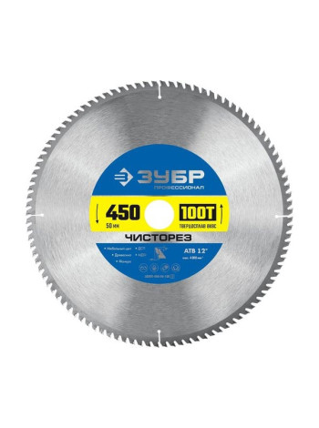 Пильный диск по дереву Зубр Чисторез 450x50 мм, 100Т 36905-450-50-100_z01