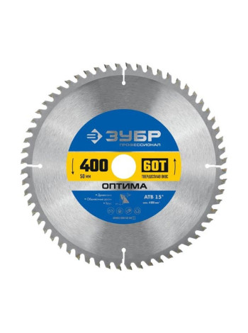 Диск пильный по дереву Зубр Оптима 400x50 мм, 60Т 36903-400-50-60_z01