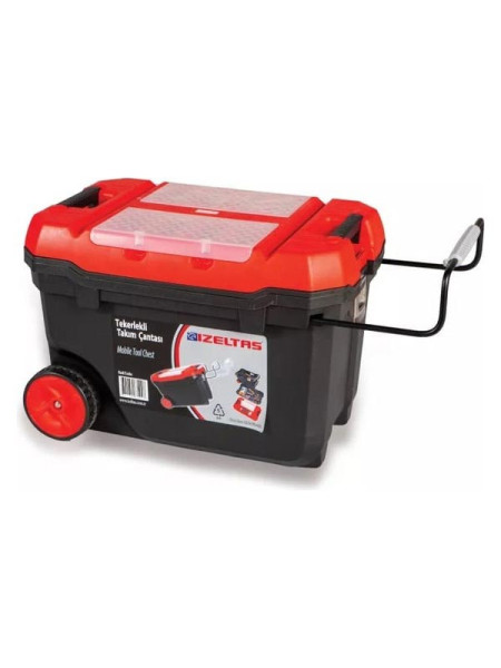 Пластиковый ящик для инструментов IZELTAS на колёсах, 28" 8445331028