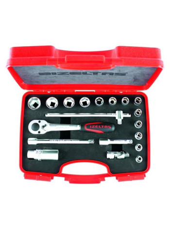 Набор шестигранных торцевых головок IZELTAS 3/8" 19 предметов 1110006019