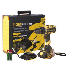 Аккумуляторный шуруповерт Hanskonner HCD1865