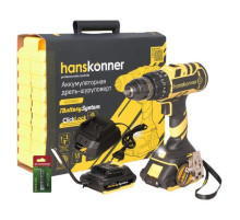 Аккумуляторный шуруповерт Hanskonner HCD1865I