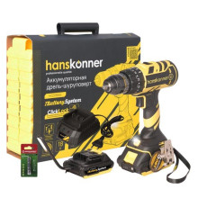Аккумуляторный шуруповерт Hanskonner HCD1865I