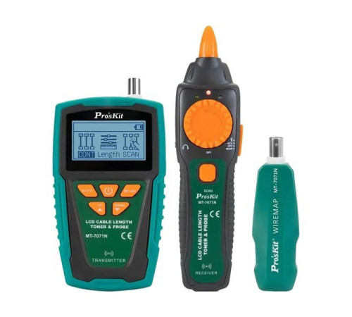 Тестер кабельный с ЖК-дисплеем и пробником ProsKit MT-7071N ProsKit C00040269