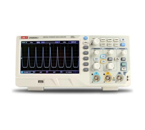 Цифровой осциллограф UNI-T UTD2052CEX+ 2 канала 50МГц 1Гв/с, цветной дисплей, USB 00-00011989