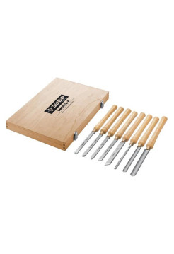 Набор ручных резцов по дереву Зубр Умелец-8 8 шт., р6м5 18374