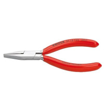 Захватные прецизионные плоскогубцы KNIPEX плоские широкие губки, 125 мм, хром KN-3713125