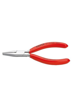 Захватные прецизионные плоскогубцы KNIPEX плоские широкие губки, 125 мм, хром KN-3713125