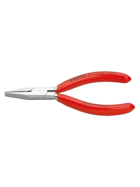 Захватные прецизионные плоскогубцы KNIPEX плоские широкие губки, 125 мм, хром KN-3713125
