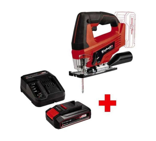 Аккумуляторный лобзик Einhell pxc tc-js 18 li, 70 мм, quick, маятник + 1 акк. pxc 2.5 Ач 18 В + ЗУ 3 А 4321209SET