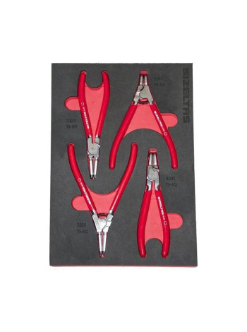 Набор съемников стопорных колец IZELTAS 19-60 в ложементе 230x335 4 предмета 2965905602