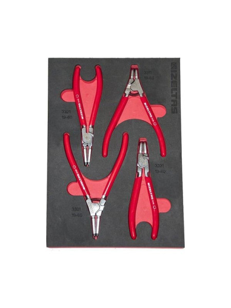 Набор съемников стопорных колец IZELTAS 19-60 в ложементе 230x335 4 предмета 2965905602