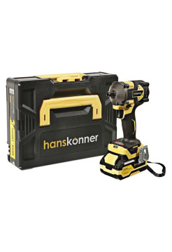 Аккумуляторный ударный гайковерт Hanskonner 1BatterySystem HCD20420BLC