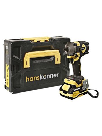Аккумуляторный ударный гайковерт Hanskonner 1BatterySystem HCD20420BLC