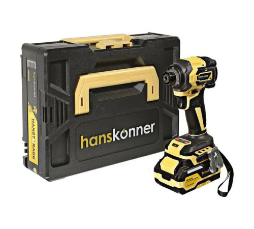 Аккумуляторный ударный винтоверт Hanskonner 1BatterySystem HCD20280BLC