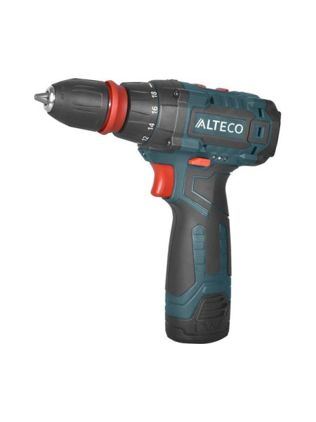 Аккумуляторная дрель шуруповерт ALTECO со съемным патроном CD 1210F Li X2 68692