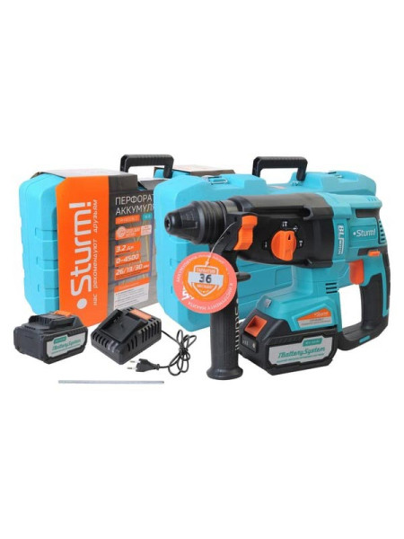 Аккумуляторный перфоратор Sturm 1BatterySystem CRH1832BLC