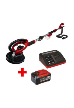 Шлифмашина для стен и потолка Einhell PXC TE-DW 18/225 Li + ЗУ 4 А + аккумулятор 18В 5.2 Ач 4259990SET