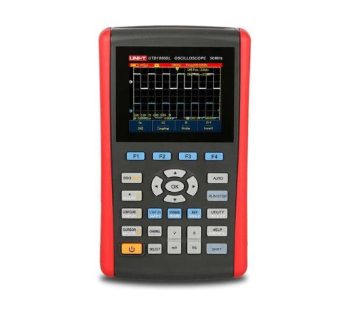 Осциллограф цифровой портативный UNI-T UTD1050DL 2 канала 50МГц 250MSa/s c USB 00-00013429