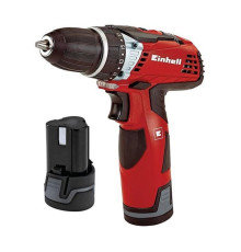 Аккумуляторная дрель Einhell TE-CD 12 Li, 12 В, 2ск, 30Нм, 2x2.0 Ач, вставной акк, кейс E-box 4513619