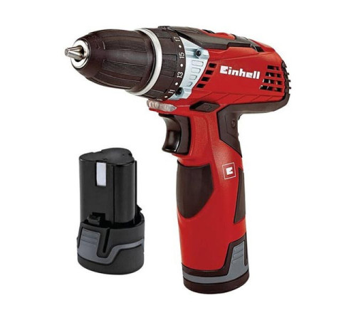 Аккумуляторная дрель Einhell TE-CD 12 Li, 12 В, 2ск, 30Нм, 2x2.0 Ач, вставной акк, кейс E-box 4513619