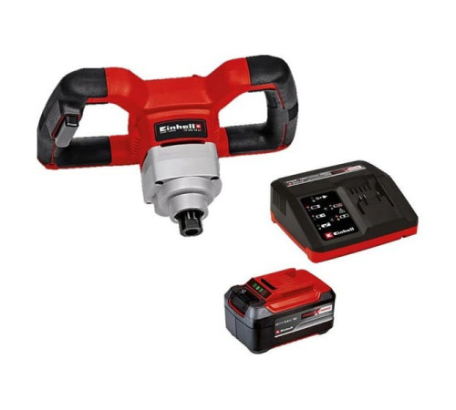 Миксер аккумулятор Einhell PXC TE-MX 18 Li,18В,0-620/мин,М14,мешалка 100мм + ЗУ + 1 акк 5.2 Ач 4258760SET