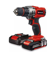 Дрель аккумуляторная Einhell PXC TE-CD 18/2 Li, 18В, 44Нм, патрон 10мм, 2x2.0Ач, ЗУ, кейс 4514231