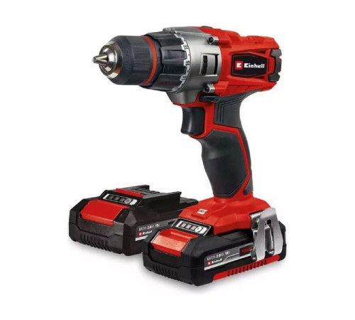 Дрель аккумуляторная Einhell PXC TE-CD 18/2 Li, 18В, 44Нм, патрон 10мм, 2x2.0Ач, ЗУ, кейс 4514231