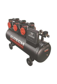 Безмасляный малошумный компрессор Elitech ACF 750-160S HD 206464