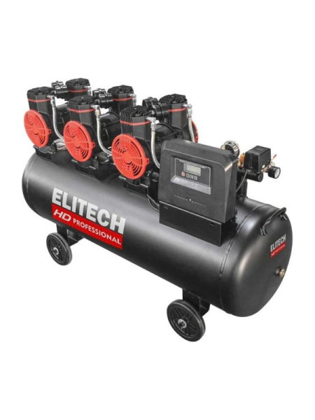 Безмасляный малошумный компрессор Elitech ACF 900-160S HD 206465