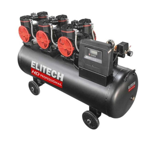 Безмасляный малошумный компрессор Elitech ACF 900-160S HD 206465