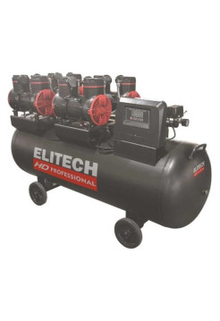 Безмасляный малошумный компрессор Elitech ACF 1200-200S HD 206467