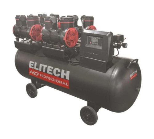 Безмасляный малошумный компрессор Elitech ACF 1200-200S HD 206467