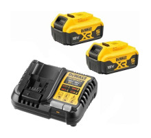 Набор Dewalt: 2 АКБ DCB184, Li-Ion, 18 В, 5 Ач и зарядное устройство DCB1104, 12/18 В, 4 A DCB1104P2 DCB1104P2-QW