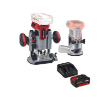 Фрезер аккумуляторный Einhell PXC TP-RO 18 Set Li BL, 18 В, 10-30 т/мин, цанга 6/8 мм + 1 акк. 4 Ач + ЗУ 3 А 4350410SET