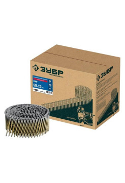 Барабанные гвозди Зубр CNW рифленые 70x3.1 мм, 4800 шт 305382-70