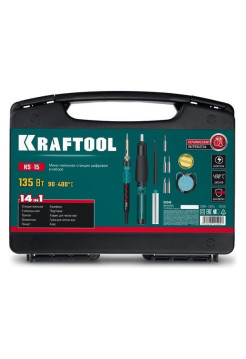 Цифровая мини-паяльная станция KRAFTOOL KS-15 в кейсе 14-в-1 55346