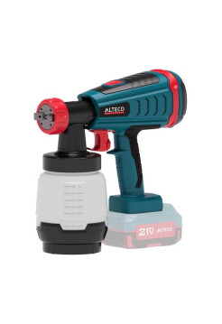 Бесщеточный аккумуляторный краскораспылитель ALTECO CSG 21-1000 BL Solo 74567