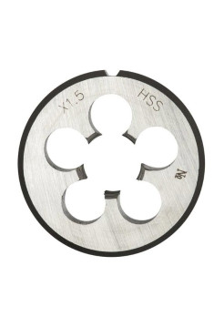 Плашка метрическая Профоснастка № 89 Эксперт M33x1,5 Р6М5 (HSS M2), правая, пластиковый бокс 50411189