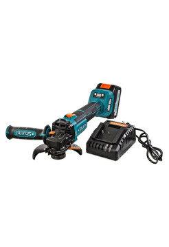 Аккумуляторная бесщеточная угловая шлифмашина Sturm, 18В, 1BatterySystem, 125мм, плавный пуск, 1x4Ач, кейс CAG18125BLE