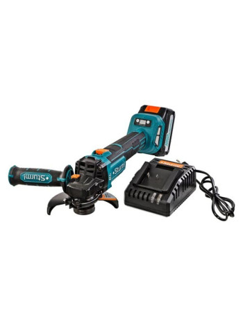Аккумуляторная бесщеточная угловая шлифмашина Sturm, 18В, 1BatterySystem, 125мм, плавный пуск, 1x4Ач, кейс CAG18125BLE