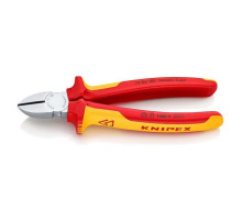 Бокорезы KNIPEX SB VDE, 180 мм, хром, 2-компонентные диэлектрические ручки KN-7006180SB